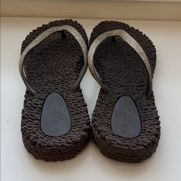 Ilse Jacobsen Flip-flops Glitter - Cub Brown Size 9 - Picture 4 of 8
